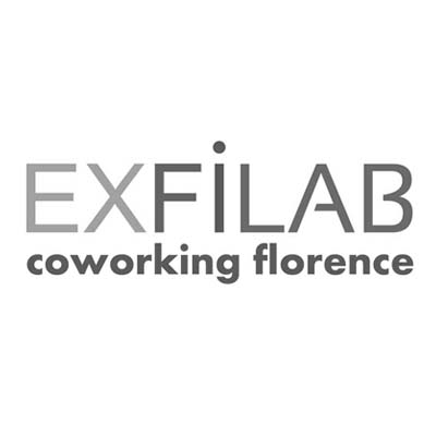 Loghi Firenze - Realizzazione logo per Exfilab Coworking Florence - Servizi di Social Coworking - Progetto Franco Fadda Designer